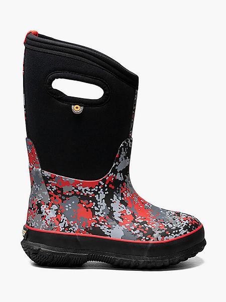 BOGS Boots Deutschland - Classic Micro Camo Winterstiefel Kinder Schwarz Multi DE31258